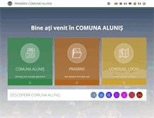 Tablet Screenshot of primaria-alunis.ro